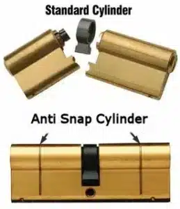 anti-snap door cylinders